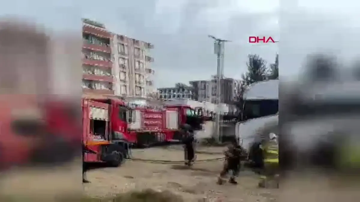 Mardin’de Park Halindeki TIR’da Yangın Çıktı