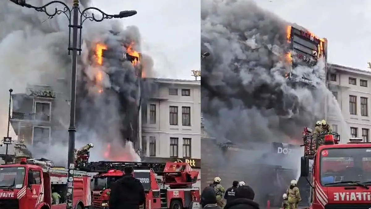İşte Mısır Çarşısı’ndaki yangının çıkış anı! Sabah.com.tr panik anlarını görüntüledi